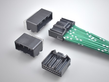 MX84B Series for in-vehicle ECUs Using UL94 V-0 compliant Flame Retardant Materials (MX34 Series Using Different Insulator Materials)