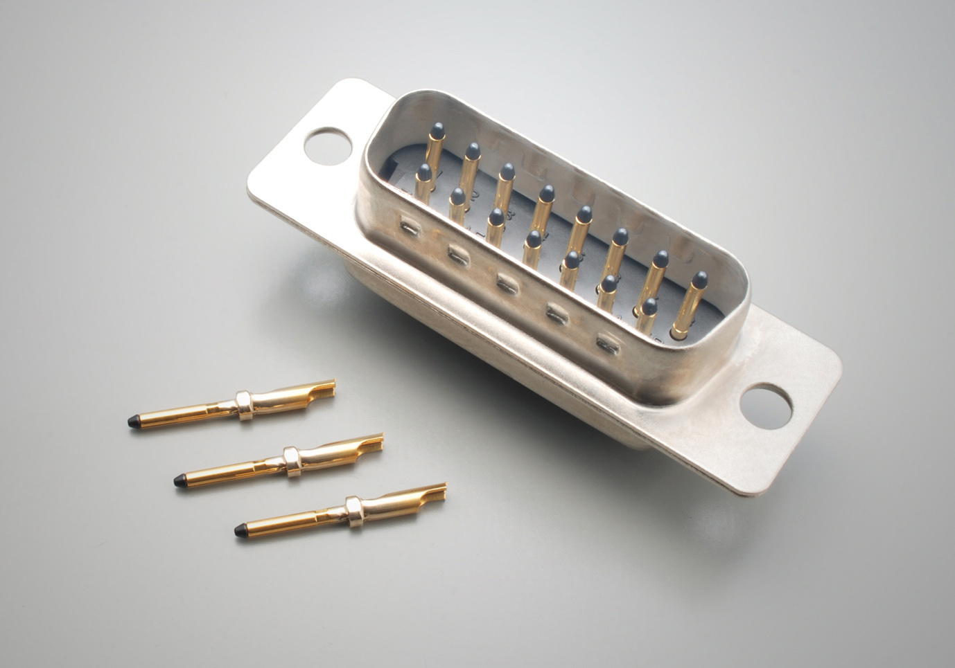 anti shock d-sub connector for medical device