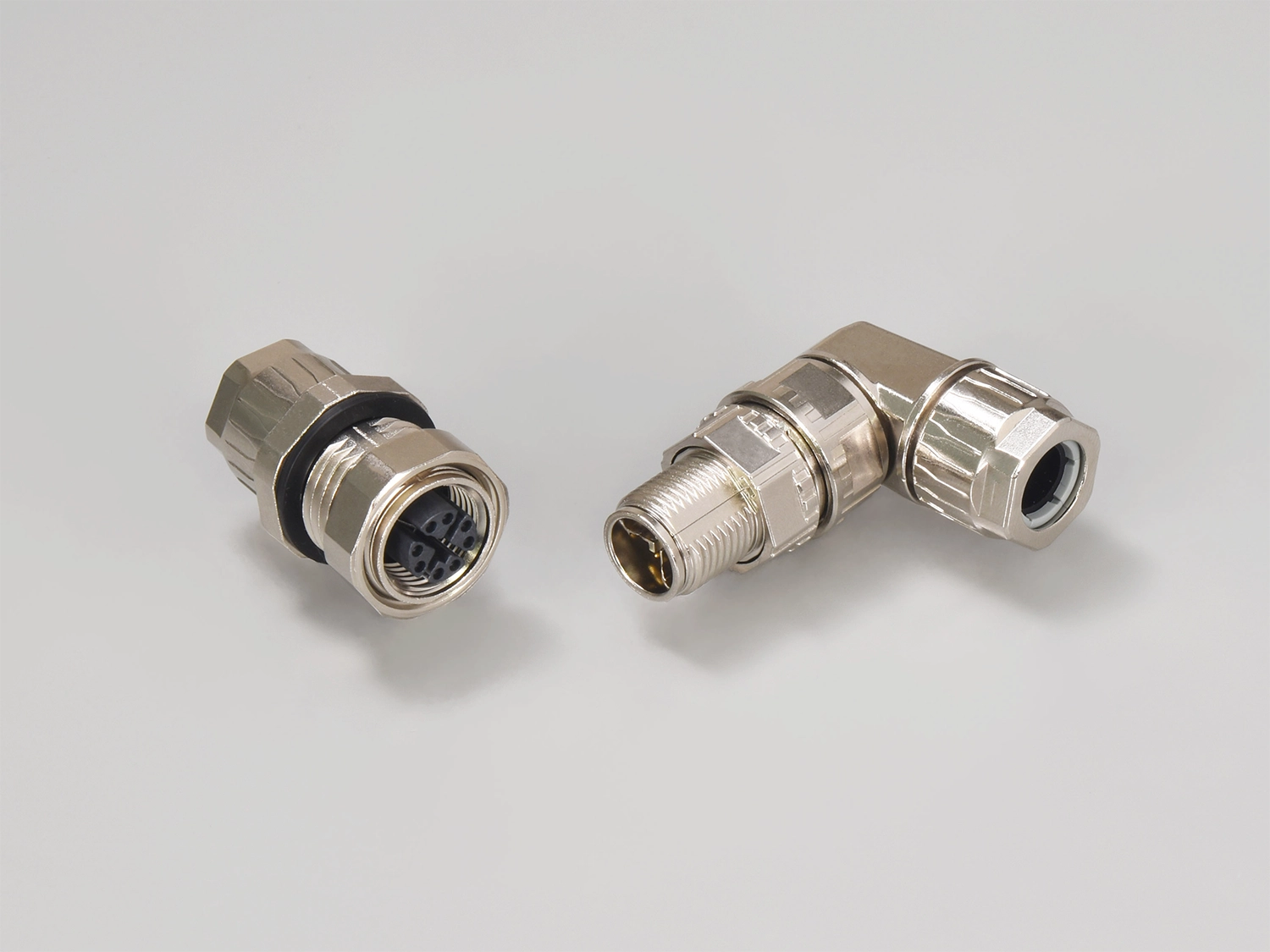 Compact Waterproof Ethernet Connector JB12 Series Angle Type