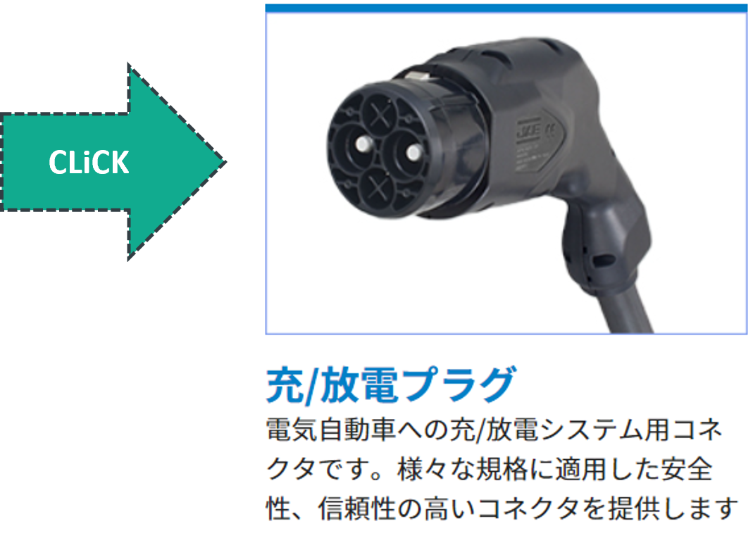 EV充電コネクタKWシリーズ製品写真