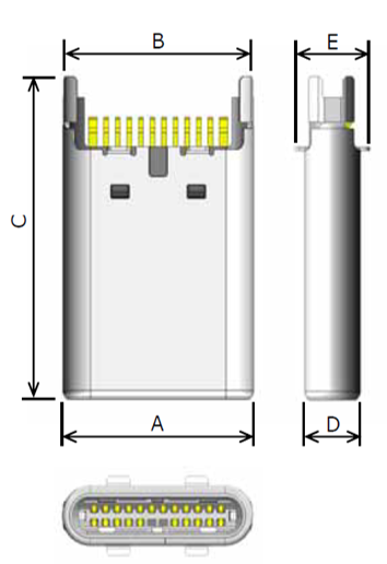 Slim plug external shape