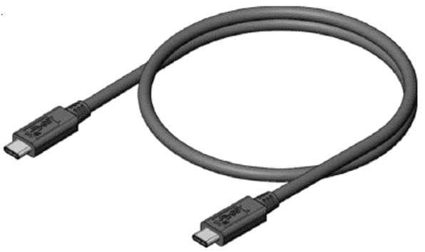 USB 3.2 Gen1×2 & Gen2×2 C to C ハーネス外観形状