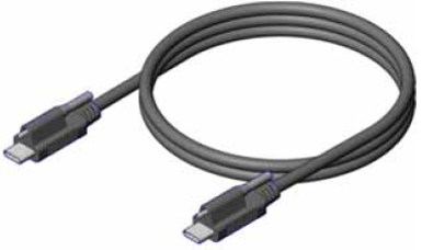 USB 3.2 Gen1×2 & Gen2×2 C to C スクリューロック付きハーネス外観形状