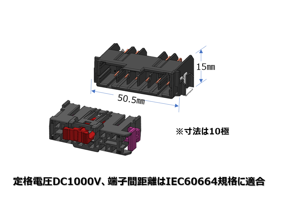 MY05の10極寸法イメージ