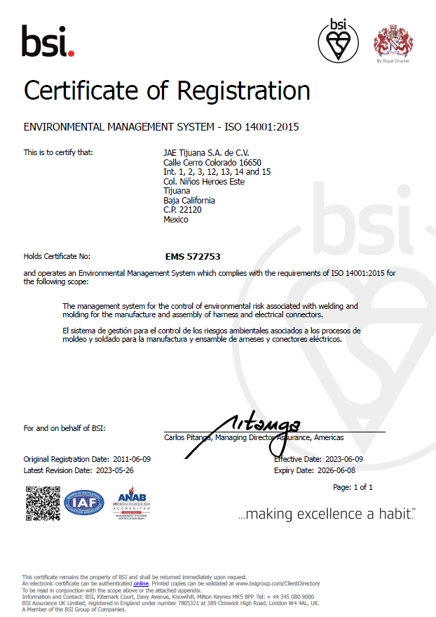 ISO14001(Tijuana)