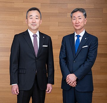 Vorsitzender Tsutomu Onohara,Firmenpräsident Masayuki Muraki