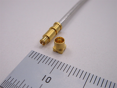 Non-magnetic SMPM Coaxial Connector Prototype