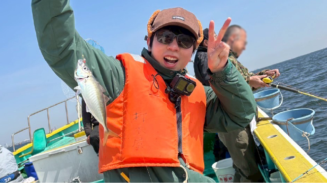 休日はのんびり釣りを楽しんでいます。